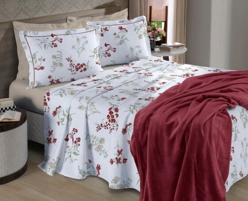 JOGO DE CAMA CASAL - REFLETE ESTAMPADO -4 PEÇAS # 40093-40097 - BUENTTINER