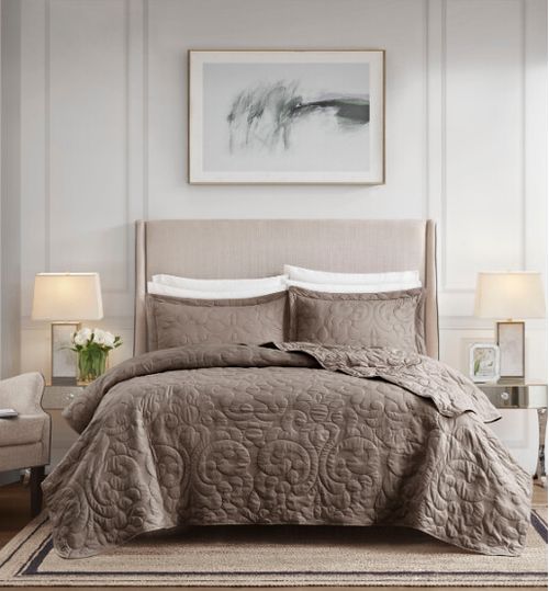 COLCHA OURO - CASAL - 3 PEÇAS #0700680 - CORTEX