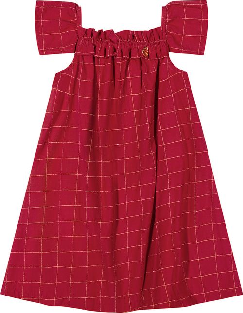 VESTIDO TECIDO  4 AO 8 # 27893 - ANGERÔ