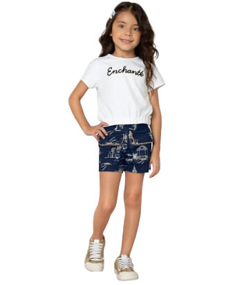 CONJUNTO  JUVENIL- FEMININO - TAMANHO 10 AO 14 # 2000564 - MILON