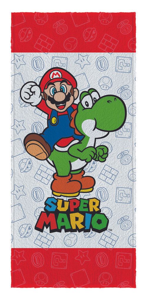 TOALHA DE BANHO AVELUDADA - SUPER MARIO # 061939 - LEPPER