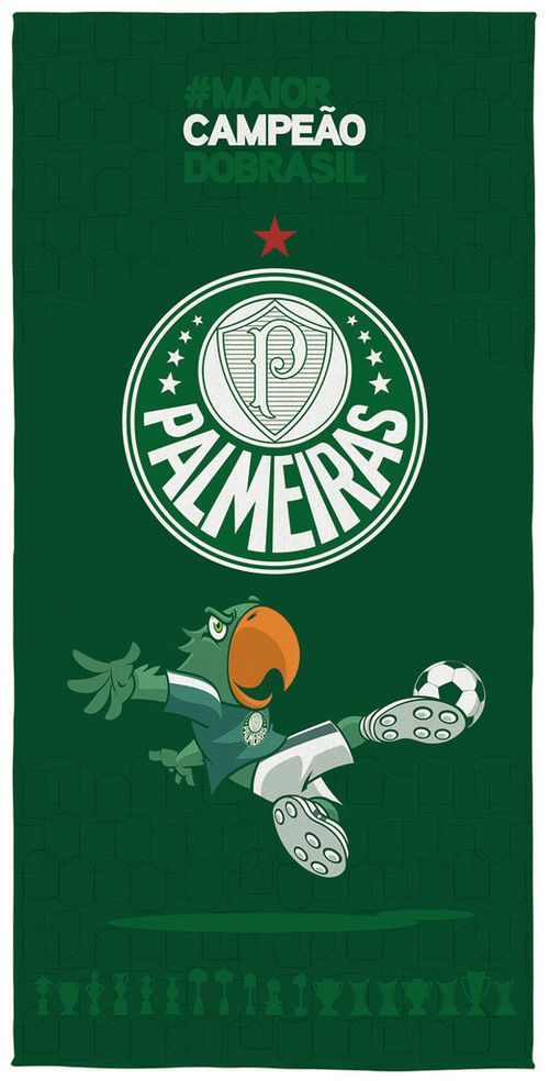 TOALHA DE BANHO AVELUDADA TRANSFER- PALMEIRAS 70cm x 1,40m #07102901 - LEPPER