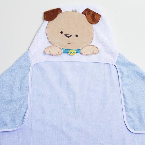 TOALHA FELPUDA FORRADA BICHINHOS CACHORRINHO # 19380667