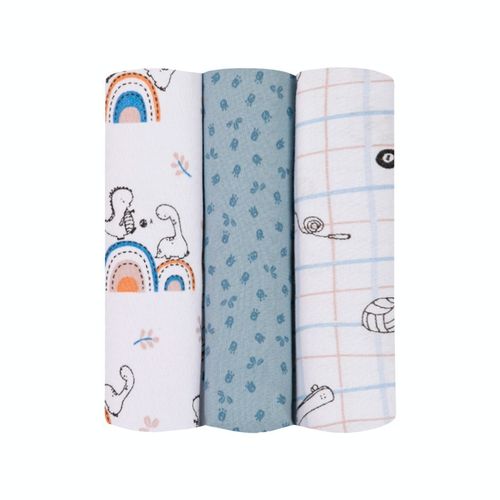 CUEIRO FLANELADO ESTAMPADO - 3 UNIDADES - 1,0X80CM #41051861 - PAPI
