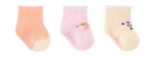 KIT MEIA COLORIDA - FEMININO - 3 PARES - TAMANHO ZERO # 0300692 - PIMPOLHO