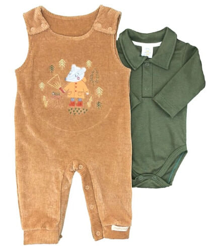 CONJUNTO JARDINEIRA - TAMANHO P AO G # 25999 - PRESENTE DE ANJO