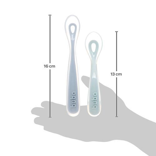 KIT COLHER EM SILICONE - 2 UNIDADES - FASES 1 E 2 # 18829 - BUBA