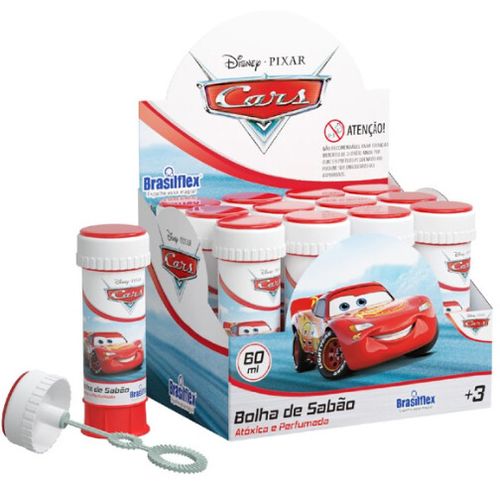 BOLHA DE SABÃO- COM JOGO CARS - 60ML  - 12 UNIDADES # 834012 - GALA PAIS&FILHOS