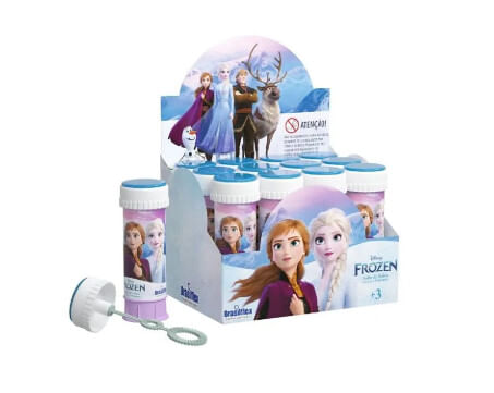 BOLHA DE SABÃO COM JOGO  FROZEN - 60ML - 12 UNIDADES # 834014 - GALA PAIS&FILHOS