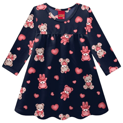 VESTIDO INFANTIL -  FEMININO - TAMANHO P AO G # 1000730 - KYLY