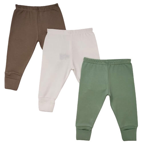 KIT CULOTE PÉ REVERSÍVEL - 3 UNIDADES - TAMANHO RN AO G # 433371 - BABY BEST