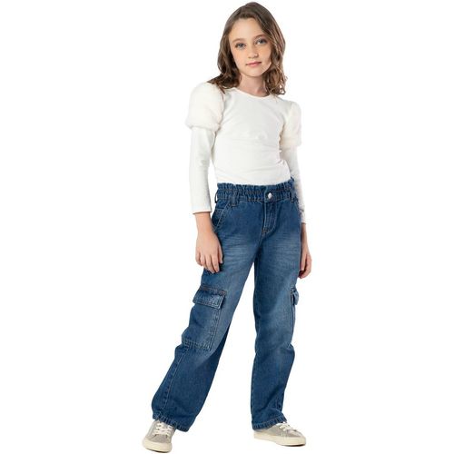 CALÇA JEANS- FEMININA - INFANTIL - TAMANHO 4 AO 10 # 6345 - MANIA KIDS