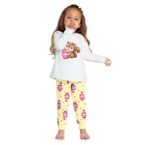 PIJAMA - FEMININO - INFANTIL - TAMANHO 4 AO 8 # 1000868 - KYLY