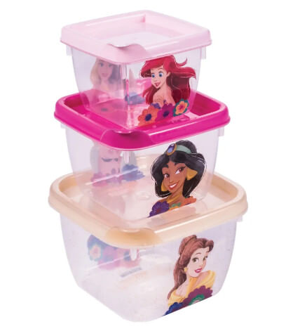 CONJUNTO POTE CONECT - 3 UNIDADES - PRINCESAS # 13513 - PLASUTIL