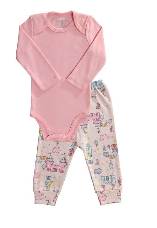 CONJUNTO BODY MANGA LONGA COM CALÇA - TAMANHO P AO G # 0306041 - ESTILINHO