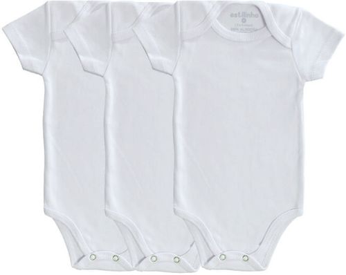 KIT BODY MANGA CURTA - 3 UNIDADES - TAMANHO P AO G # 0402074 - ESTILINHO