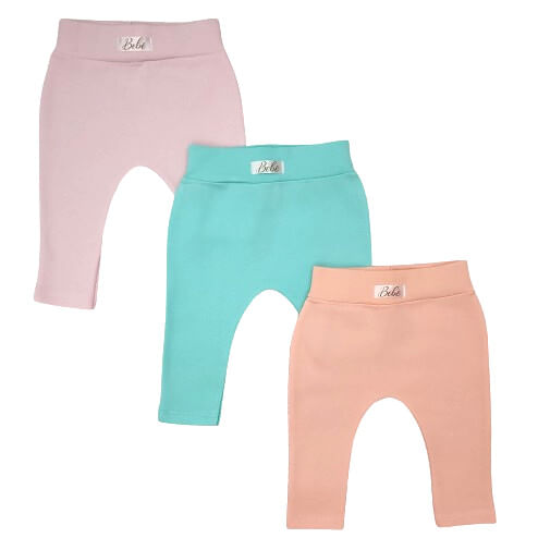 KIT CULOTE SARUEL SEM PÉ - 3 UNIDADES - TAMANHO RN AO G # 10.118 - AZUL BEBÊ
