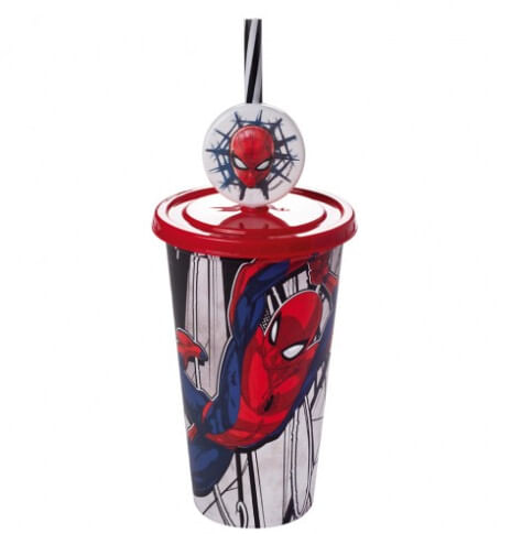 COPO REFRI HOMEM ARANHA 500ML # 17443 - PLASUTIL