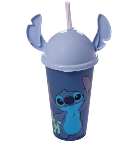 COPO COM TAMPA STITCH 500ML # 17449 - PLASUTIL