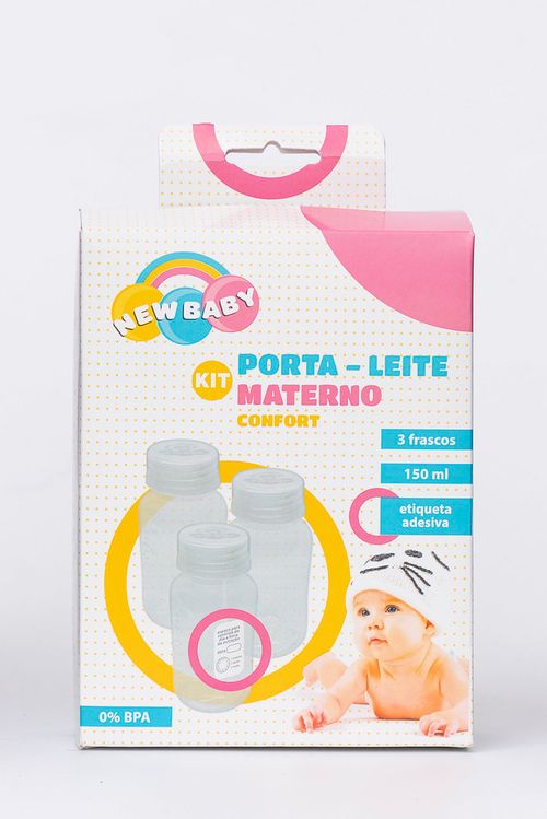 KIT PORTA LEITE MATERNO 150ML - 3 UNIDADES #128441 - NEW BABY