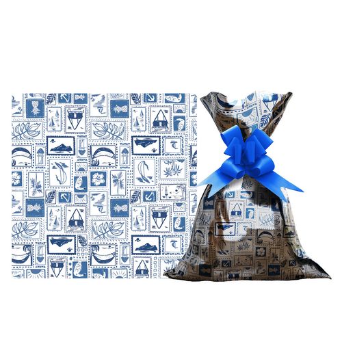 SAQUINHO PARA PRESENTE - BRISA DO MAR - 30X45 - 50 UNIDADES # 1200-433 - GALA PAIS&FILHOS