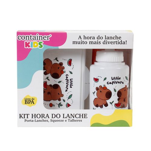 KIT A HORA DO LANCHE LITTLE CAPIVARA- 4 PEÇAS # 15004 - DERMIWIL BABY GO