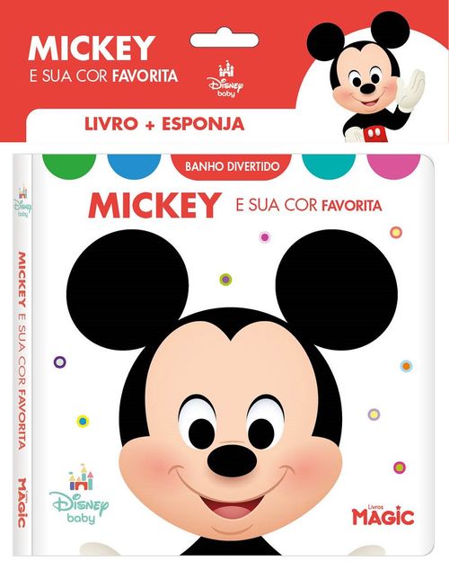 LIVRO + ESPONJA -  MICKEY E SUA COR FAVORITA # 585287 - MAGIC KIDS
