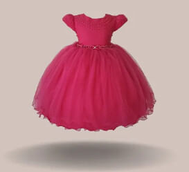 VESTIDO DE FESTA  - TAMANHO 1 AO 3 # 2506 - MENINA BONITA
