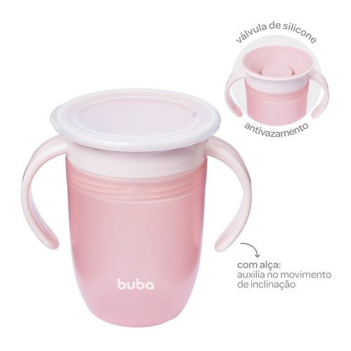 COPO DE TREINAMENTO 360º COM ALÇA - 210ML # 19727 - BUBA