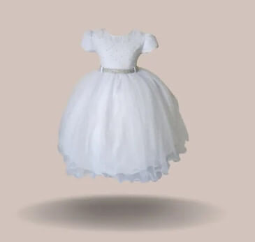 VESTIDO DE FESTA - TAMANHO 1 AO 3 # 2409 - MENINA BONITA