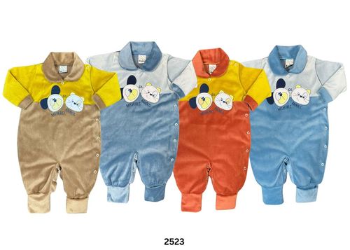 MACACÃO LONGO PLUSH - MASCULINO - TAMANHO RN AO G # 2523 - PETUTINHA