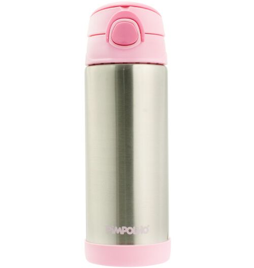 GARRAFA TÉRMICA INOX AÇO ESCOVADO 400ML # 0300866 - PIMPOLHO