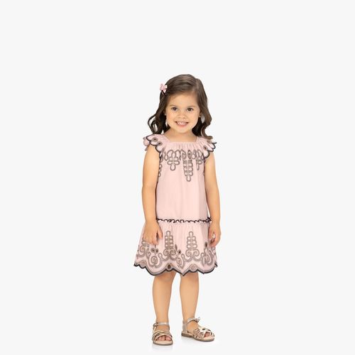 VESTIDO INFANTIL -  FEMININO - TAMANHO 2 AO 3 # 2001006 - MILON