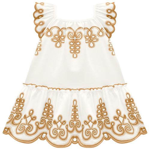 VESTIDO INFANTIL -  FEMININO - TAMANHO 4 AO 8 # 2001006 - MILON