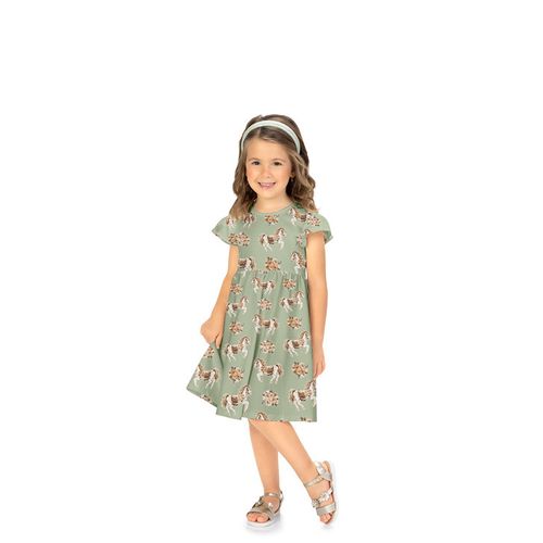 VESTIDO - INFANTIL - TAMANHO 4 AO 8 # 2001031 - MILON