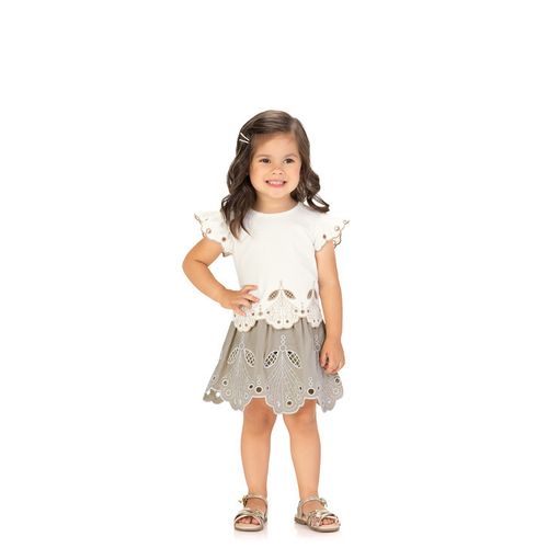 CONJUNTO FEMININO INFANTIL - TAMANHO 4 AO 8  # 2001028 - MILON