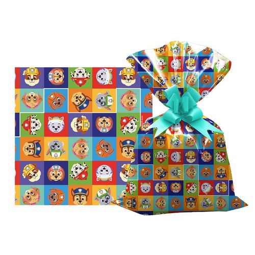 SAQUINHO PARA PRESENTE - 35X53 - PATRULHA CANINA - 50 UNIDADES # 1221-302 - GALA PAIS&FILHOS