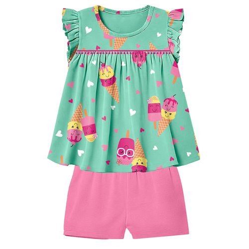 CONJUNTO FEMININO INFANTIL - TAMANHO P AO G #1000992 - KYLY