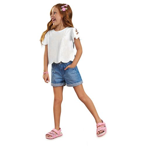 BLUSA CROPPED - INFANTIL  FEMININO - TAMANHO 4 AO 8 # 6000285 - NANAI