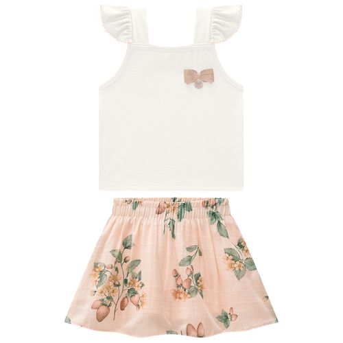 CONJUNTO INFANTIL -  FEMININO - TAMANHO 4 AO 8 # 2001024 - MILON