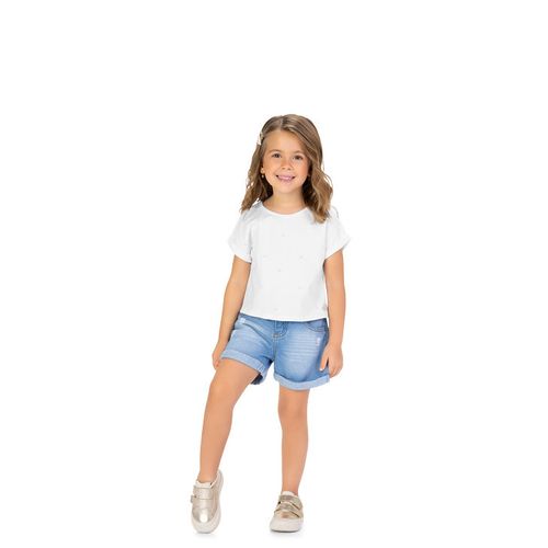 CROPPED FEMININO INFANTIL - TAMANHO 4 AO 8 # 2001146 - MILON