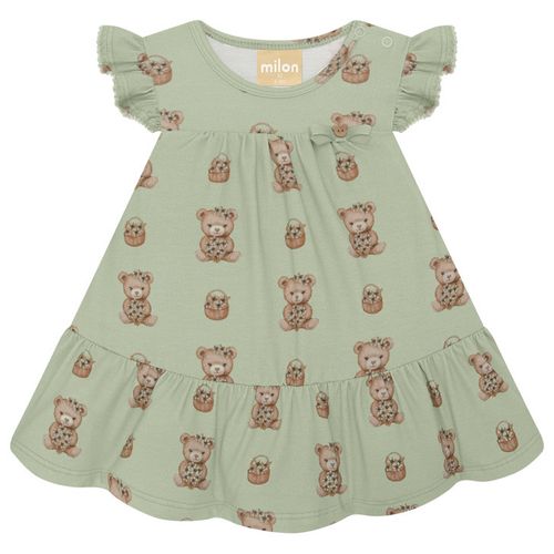 VESTIDO FEMININO INFANTIL -  TAMANHO  6 A 24 MESES #2001108 - MILON