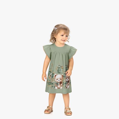 VESTIDO INFANTIL FEMININO - TAMANHO -  P AO G #2001001 - MILON