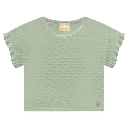 BLUSA CROPPED - FEMININA INFANTIL - TAMANHO 4 AO 8 #2001147 - MILON