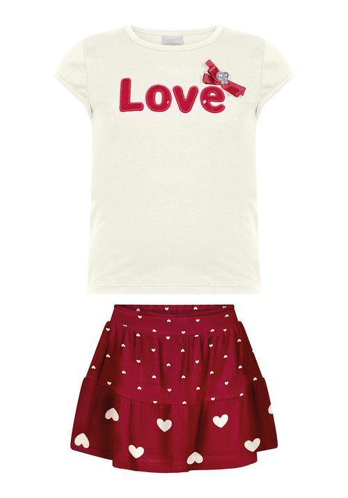 CONJUNTO COTTON INFANTIL - TAMANHO 4 AO 10 # A0023 - LUNENDER ALAKAZOO