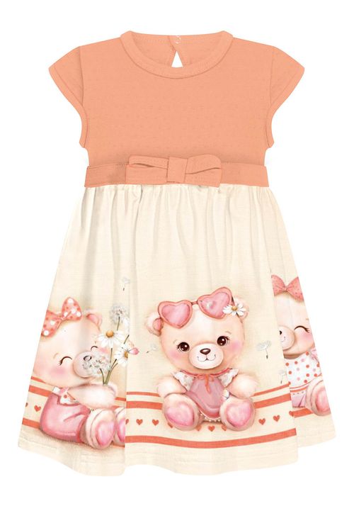 VESTIDO INFANTIL - FEMININO - MOLETINHO SOFT - TAMANHO 2 AO 3 # A0120 - LUNENDER ALAKAZOO