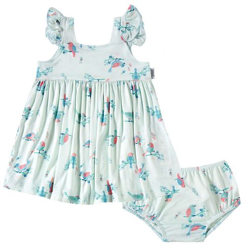 VESTIDO COM CALCINHA  BEBÊ - TAMANHO P AO G # 1325019 - TIP TOP