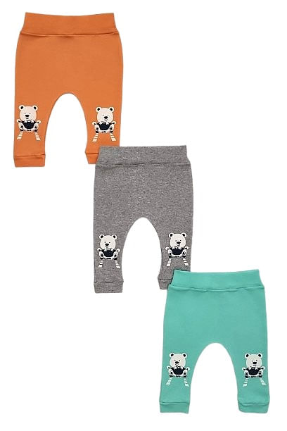 KIT CULOTE SARUEL SEM PÉ - 3 UNIDADES - TAMANHO RN AO G #1353P - KORTE REKORTE