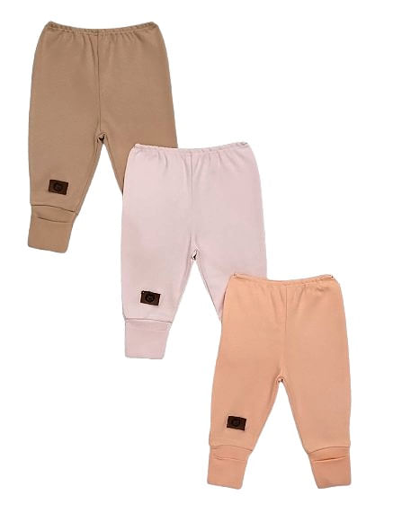 KIT CULOTE PÉ REVERSIVEL - 3 UNIDADES - TAMANHO RN AO G #30.172 - LE E MA