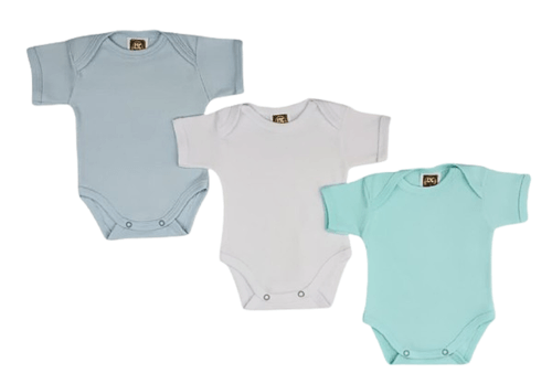 KIT BODY MANGA CURTA - 3 UNIDADES - TAMANHO RN AO G #13913 - POP CUTE